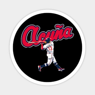 Ronald Acuna Jr Slugger Swing Magnet